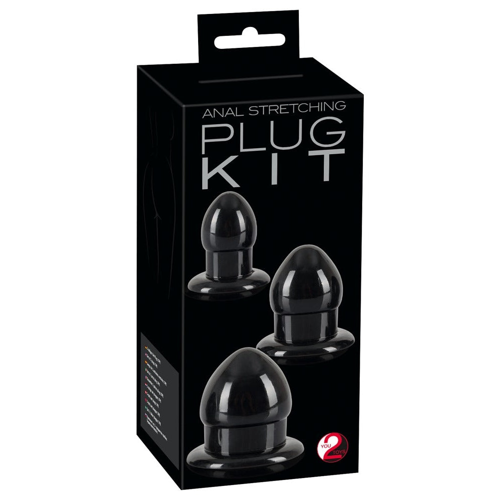 Anal Stretching Plug Kit Svart