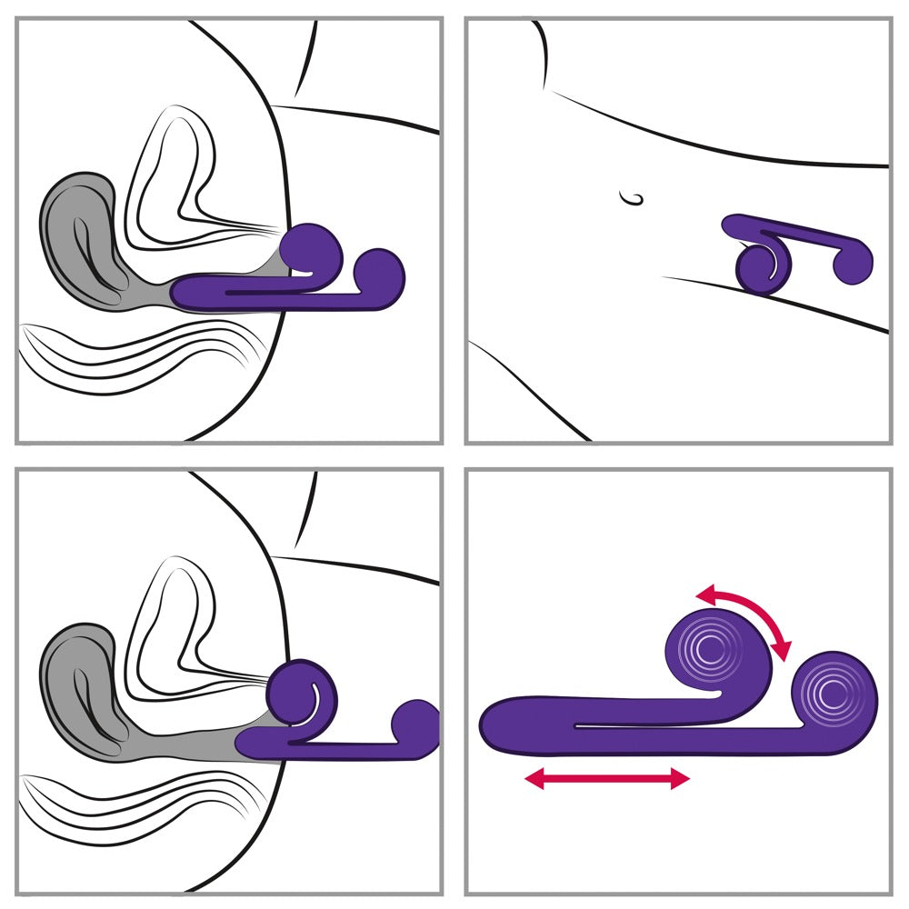 Snail Vibe Dual Stimulator lila