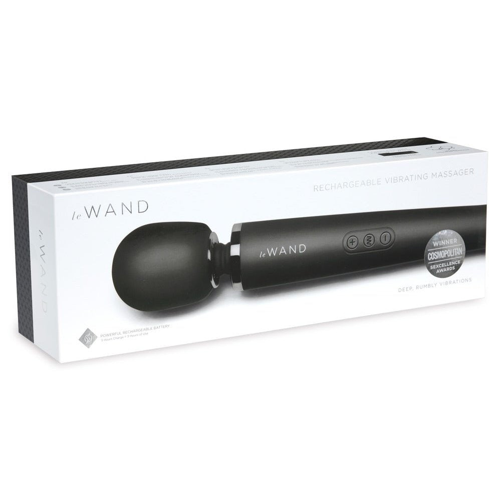 Le Wand Lyxig Magic Wand vibrator Svart