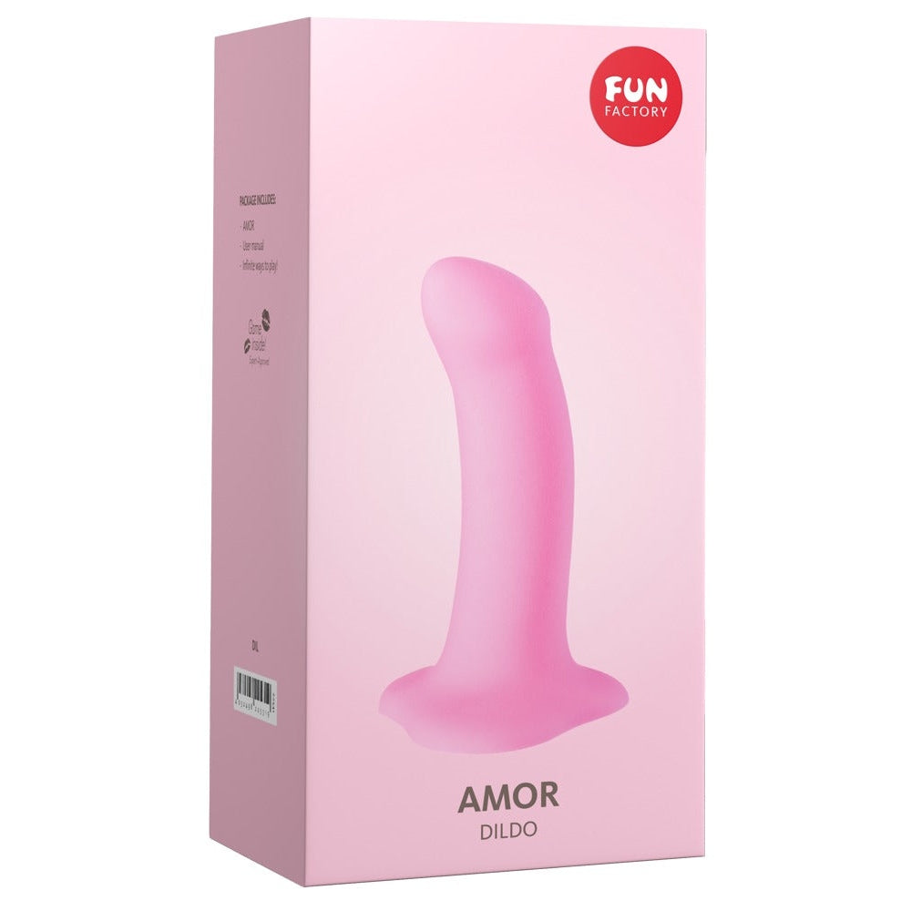 Amor Kompakt Dildo med Stark Sugkopp Rosa